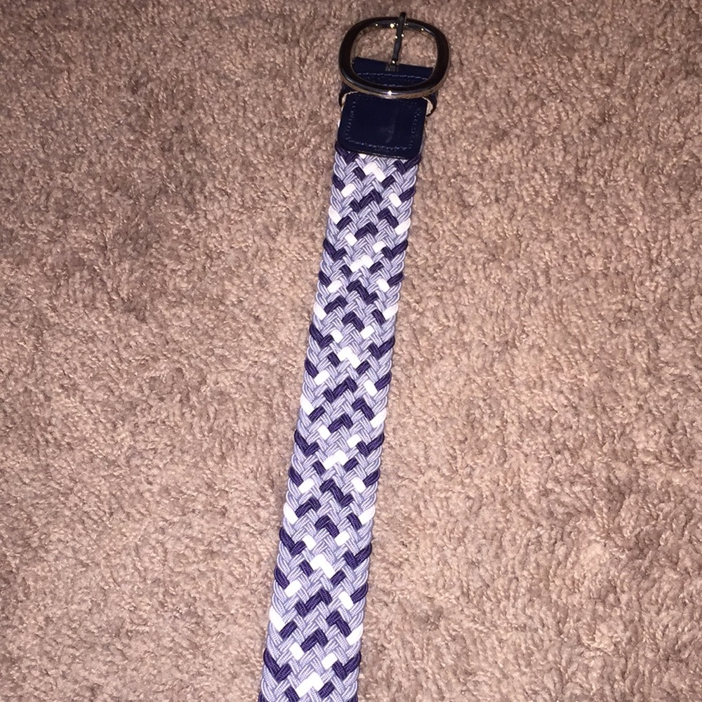 Royal Albertross Grey/White/Black Woven Belt